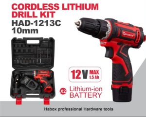 کیت دریل شارژی هابوکس 13 پارچه HAD-12C