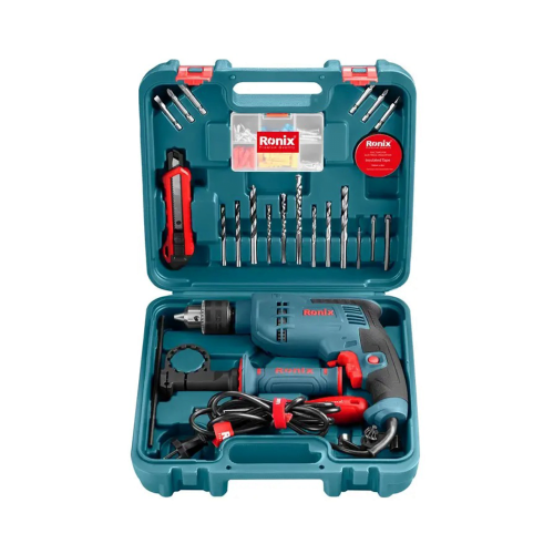 کیت دریل چکشی رونیکس 750 وات مدل RS-0008